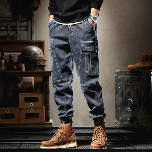 Весенние элитные прямые свободные джинсы, трендовые штаны для отдыха, тренд сезона