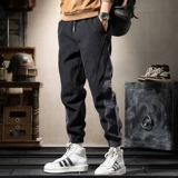 Демисезонные вельветовые штаны, японские повседневные брюки, оверсайз