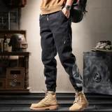 Демисезонные элитные джинсы, штаны, трендовые повседневные брюки, оверсайз, свободный крой, в американском стиле