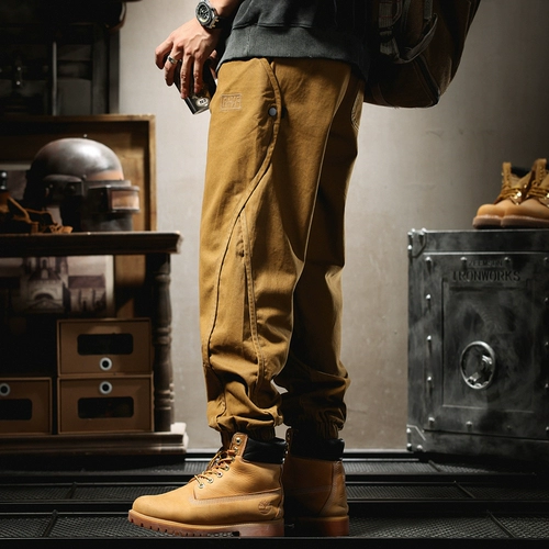 Элитные демисезонные штаны для отдыха, свободный прямой крой, большой размер, в американском стиле