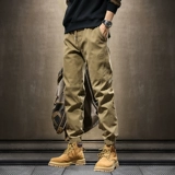 Элитные дорожные весенние штаны для отдыха, в американском стиле, свободный прямой крой