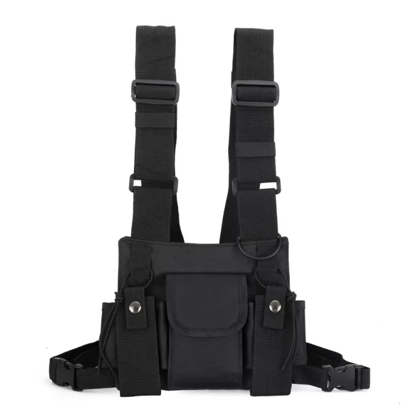 Ins net đỏ nam và nữ ăn gà hip hop vest ba lô chiến thuật vest đa chức năng túi ngực thẻ thủy triều - Ba lô balo hàng hiệu
