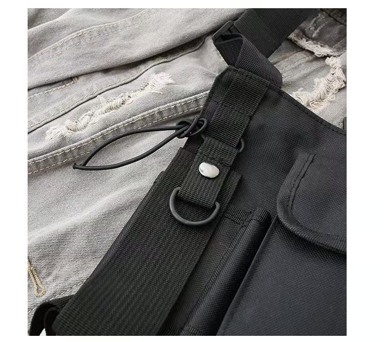 Ins net đỏ nam và nữ ăn gà hip hop vest ba lô chiến thuật vest đa chức năng túi ngực thẻ thủy triều - Ba lô balo hàng hiệu