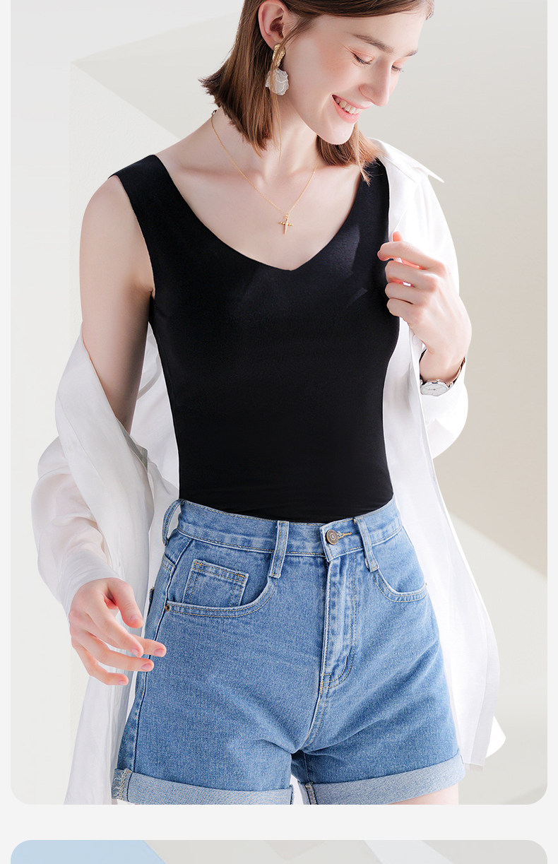 简云 60支超细莫代尔 无痕女式背心*2件装 天猫优惠券折后￥29.9包邮（￥59.9-30）多款多色组合可选