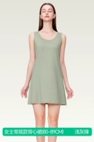 Юбка-майка [обычный стиль] светло-серо-зеленая