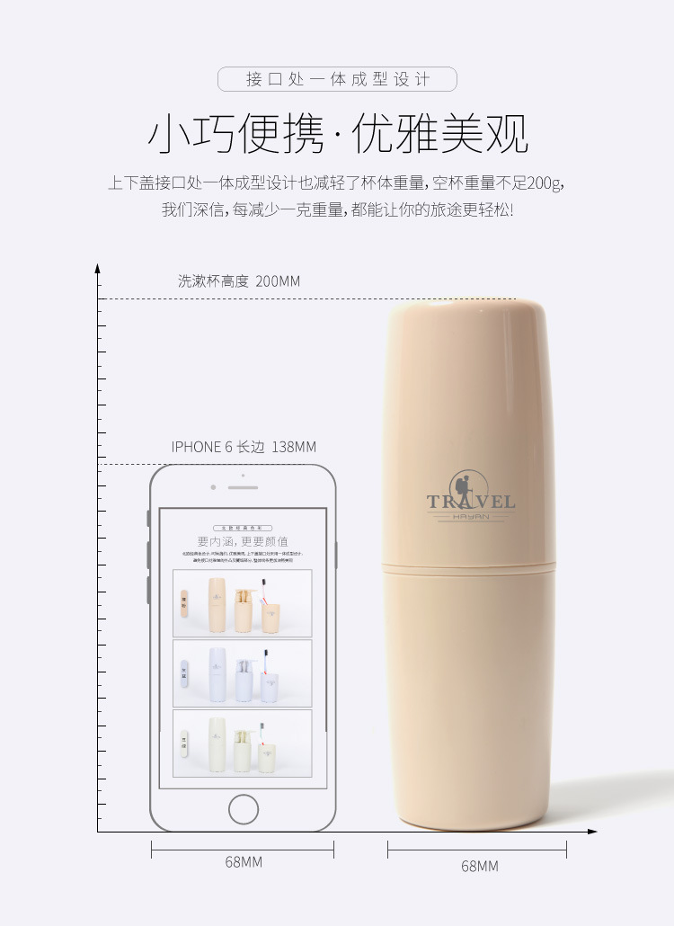 Du lịch rửa chén đặt bàn chải đánh răng kem đánh răng di động hộp lưu trữ miệng cốc du lịch cung cấp nam và nữ rửa túi - Rửa sạch / Chăm sóc vật tư tui dung my pham trang diem
