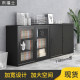 Office furniture file cabinet widened steel iron file cabinet locker file cabinet three-story sliding door low cabinet with lock