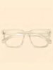 Black Eyeglass Frames for Men and Women with Nearsightedness, Suitable for Large Faces, Slimming, Trendy, Large Square Frames, Plain Frames, Anti-Blue Light