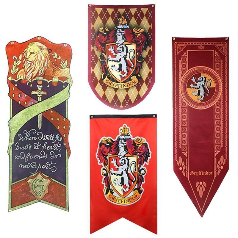Harry Potter room decorated with new flag Grangendo Magic Four University Flag Decoration Hung Flags Custom Flags