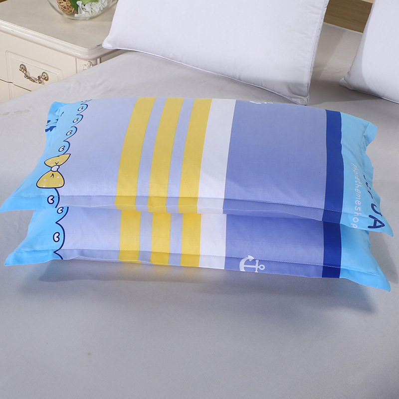 gối bông Bei Jiayi giường gối bông bộ 48 * 74cm gối bìa một cặp sinh đôi được nạp - Gối trường hợp gối nước