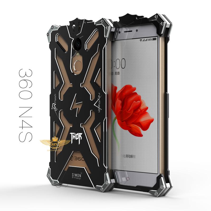 SIMON THOR Aviation Aluminum Alloy Shockproof Armor Metal Case Cover for QIKU 360 N4S