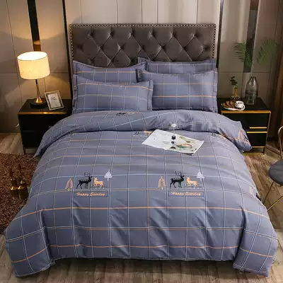 Pure cotton quilt cover single-piece twill double 200times 230 single 1 6times 2 1 custom cotton quilt cover