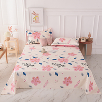 Bed linen Cotton single thickened brushed 1 2 1 5 1 8 bed sheet dormitory 0 9 single bed cover cotton sheets