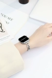 Apple, совместимые часы, ремешок для часов из нержавеющей стали, креативный браслет, брендовые аксессуары, широкая цветовая палитра, 41мм, женский стиль