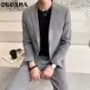 OECANA spring and autumn new men's suit suit casual small suit two-piece suit youth slim suit jacket trend