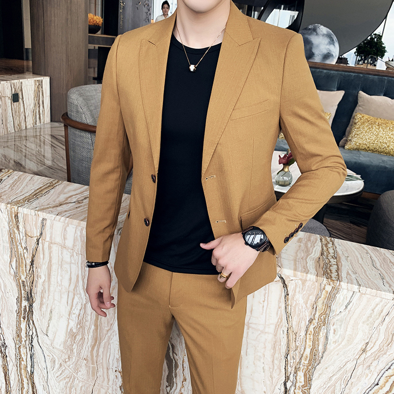 OECDA xuân và mùa hè NEW SUIT Một SUIT MENS MỎNG Suits SLIM MENS NHỎ SUITS YOUTH Casual SUIT KINH DOANH