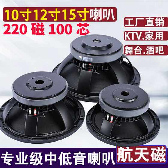 10寸12寸15寸中低190磁220磁100芯KTV舞台低音炮音箱喇叭扬声器