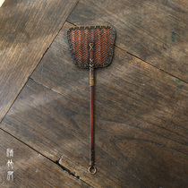 Japanese handmade bamboo cool stove fan Retro carbon stove Mini fan Tea-making stove Bamboo tea stove fan Qingzhuju