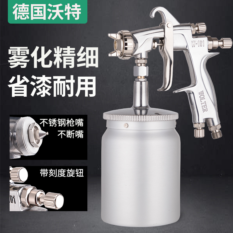 German Vot W-101 Stainless Steel Needle Mouth Car Home Press Nate High Atomization Paint Spray Gun Paint Spray Gun
