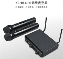 Winning X3HH handheld wireless microphone Dewin a tug of 2 ktv singing to host microphone outdoors for wedding celebration