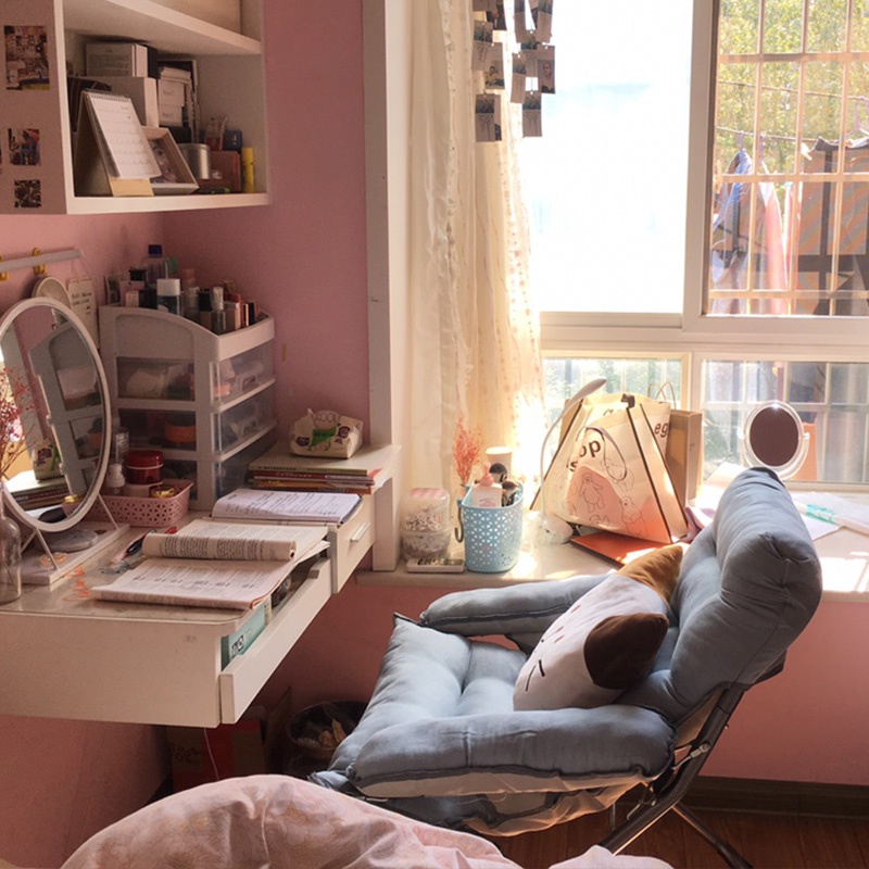 Home computer chair seat lazy chair bedroom stool dormitory sofa chair college student desk bedroom back chair