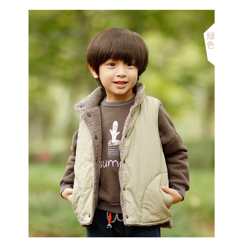 2018 mới mùa thu và mùa đông quần áo trẻ em vest nam mùa đông vest trẻ em vest trẻ em áo khoác ấm áp phiên bản Hàn Quốc áo gió trẻ em