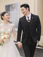 Элитный черный костюм, жилет, штаны