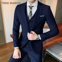 Одиночный синий набор двух -набор (топ+брюки)