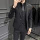 9908 темно -серый (костюм+жилет+брюки)
