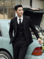 Черный Тианси#(верхний+жилет+брюки)