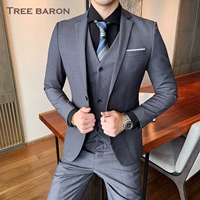 Одиночный серый набор из трех -цепочек (верхний жилет+штаны)