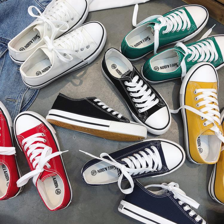 New Canvas Shoes for Women, Spring Style, White Sneakers, Street Style, Popular Shoes, Women's 2026 Trendy Shoes, New Hong Kong Style Cloth Shoes