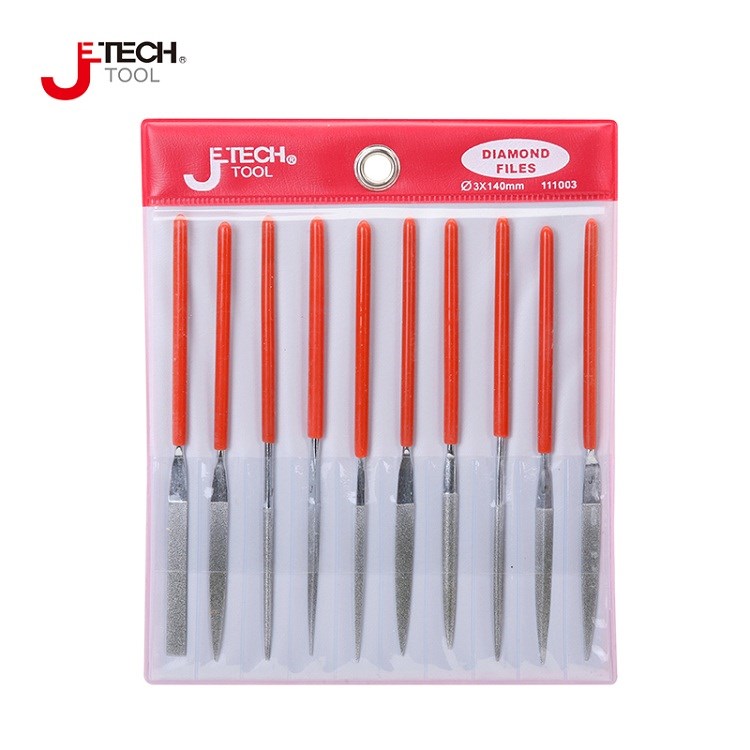 Jieke JETECH diamond file set 3*140 4*160 5*180*10 sets DF-10A 10B 10C