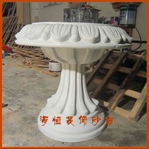 Haiheng Art Deco Sandstone Carved Flower Pot Landscape Landscaping Hotel Villa Decoration Material European Flower Pot