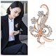 Buy two get one free crystal brooch corsage Korean version luxury and elegant women's suit pin cardigan fashion pearl accessories