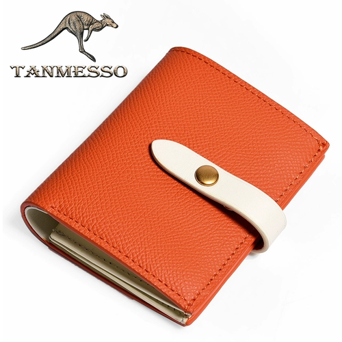 tanmesso Антимагнитный бумажник, короткая модная сумка через плечо, складной кошелек, картхолдер