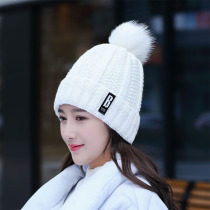 Hat womens winter velvet thickened riding wool hat womens windproof Baotou warm collar anti-winter season ear cap