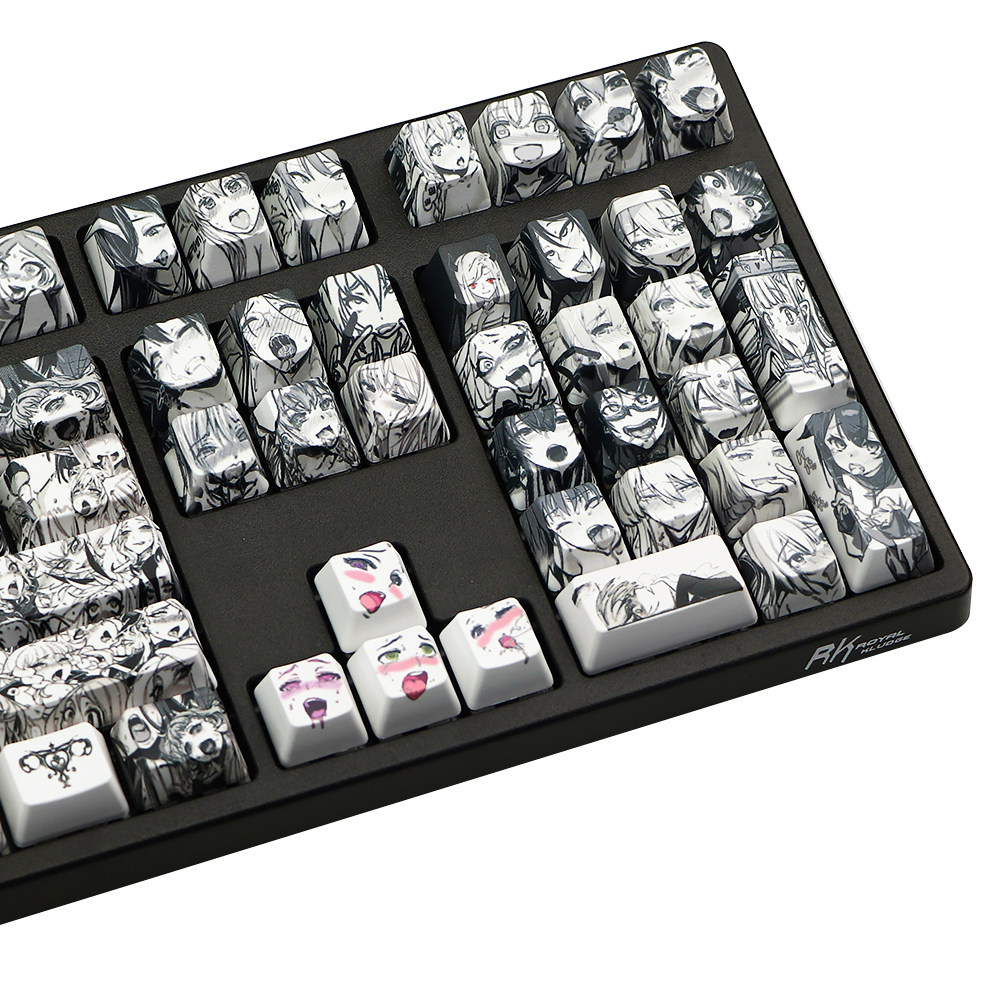 Kawaii Girls Glorious Ahegao Keycap Waifu Manga 108Pcs/set For MX