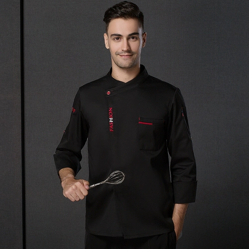 Черный демисезонный трендовый лонгслив для работы, китайский стиль, увеличенная толщина