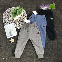 Children's clothing new children plus velvet pants baby pants for children in autumn and winter health pants sports pants plus velvet pants