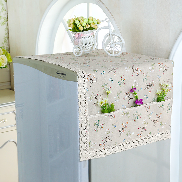 Refrigerator towel Washing machine anti-dust cover microwave dust cover linen cover mat cover cloth minimalist modern double door gaib