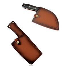 Ножны для ножей 手工高档皮革刀套屠夫刀套挂腰屠宰刀砍骨刀刀鞘pu皮菜刀保护套