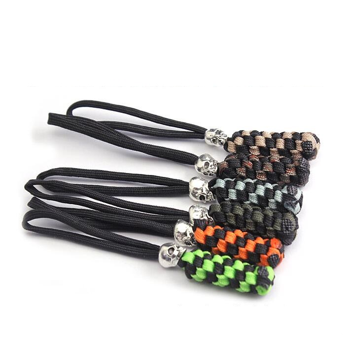 Hand Woven Umbrella Rope Knife Pendant Fancy Corn Knots Phone Flashlight Tail Rope Pendant EDC Carry-on Key Button Pendant