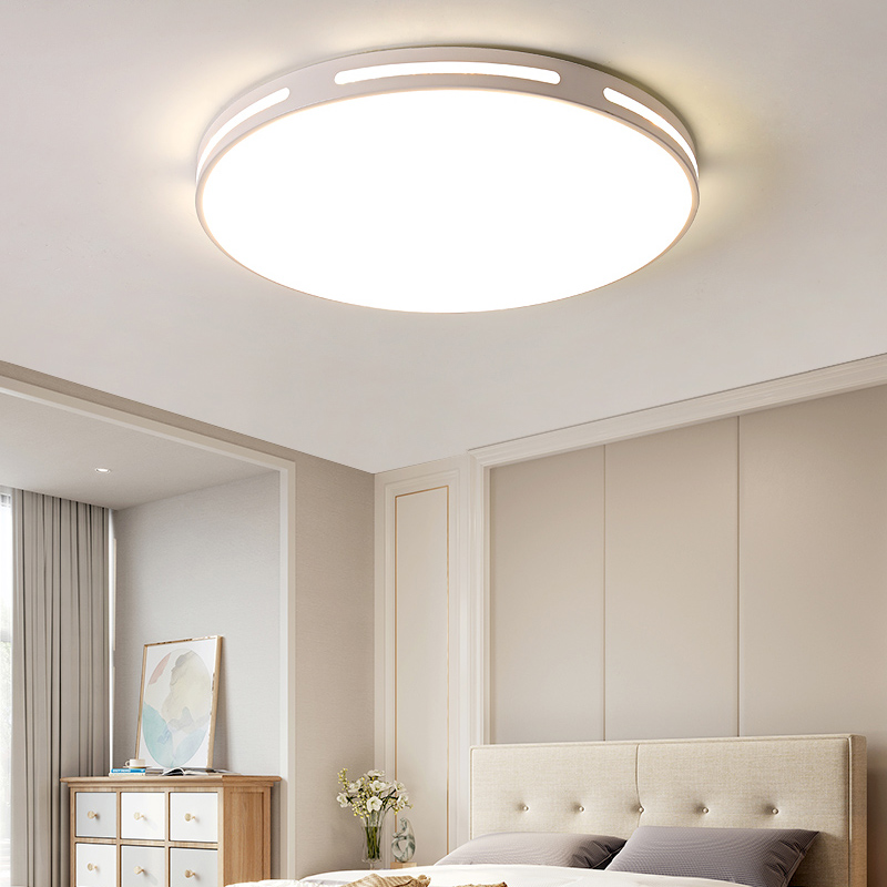 Ultra-thin LED ceiling lamp round bedroom modern minimalist living room personality study balcony Nordic office lamps