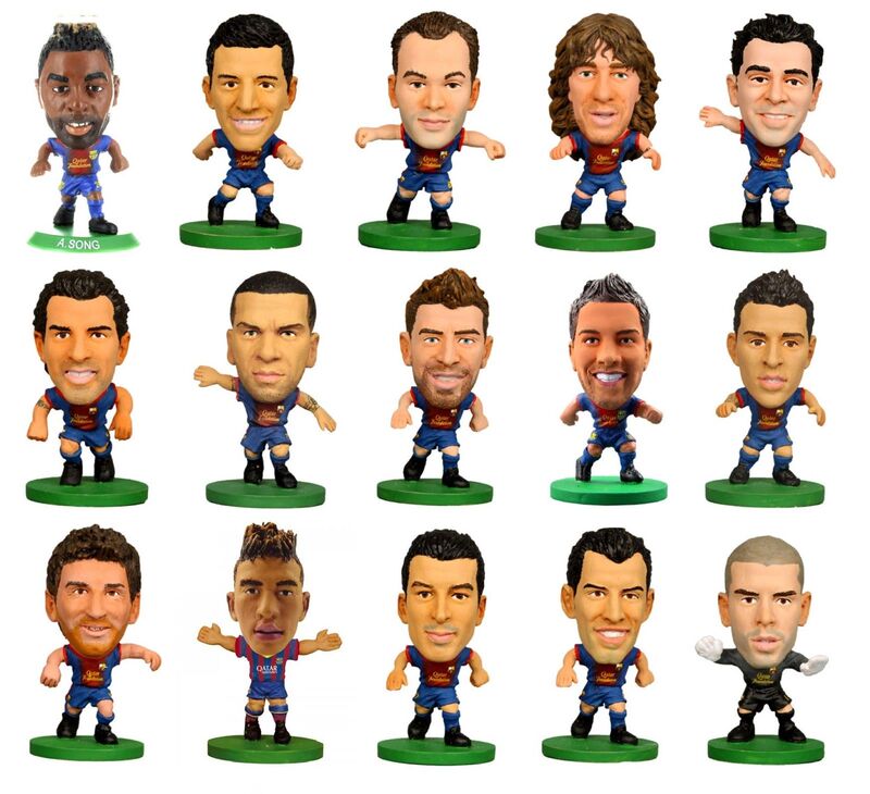 Soccerstarz Authentic Football Star Dolls Barcelona Messi Suarez Xiaobai