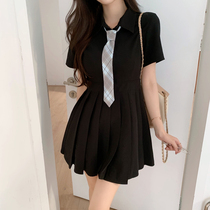 Fat dress summer cover belly thin 2021 new fat mm foreign style age reduction large size womens fashion loose