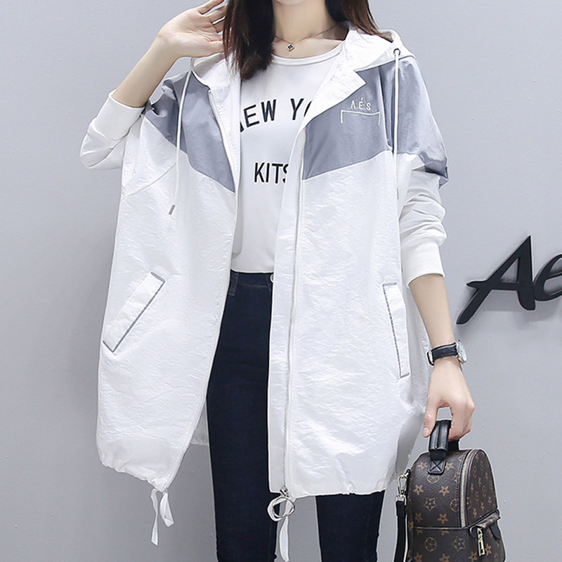 Large size women's fat mm autumn coat 2022 new spring and autumn windbreaker casual fashion trend western style top thin
