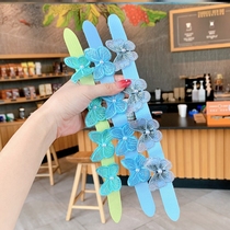 Childrens velcro hair band Hair band Summer bangs stickers Baby butterfly hair accessories Net red broken hair artifact girl headdress