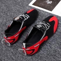 2022 springtime mens bean shoes Chaos Korean version trendy sloth people spiritual society Little guys casual shoes One foot pedal mens shoes