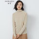 Snow lotus pure cashmere sweater women's turtleneck pullover solid color versatile European and American simple long-sleeved knitted sweater autumn and winter new style